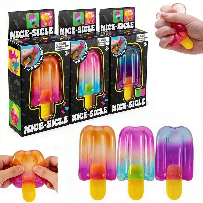 Fidget Cube Original - (BF06) Sensorischer Nice-Sicle Stressabbau-Würfel Quetschobjekt Eiscreme-Drehspielzeug