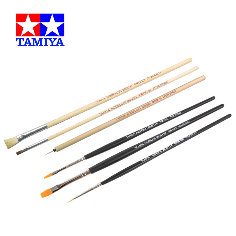 Tamiya Model Paint Set - TAMIYA 87066/87067 Modellierung Pinsel HF 3PCS