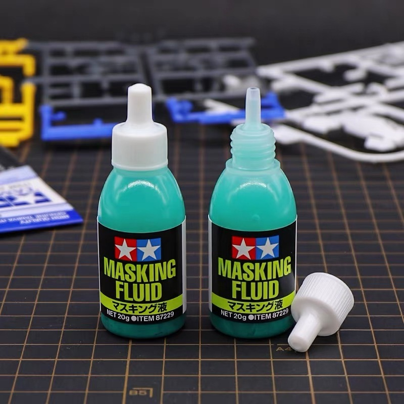 Tamiya Model Paint Set - Tamiya 87229 Wasserbasierte Abdeckflüssigkeit, 20 g,