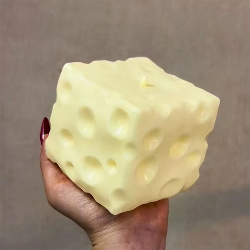 Fidget Cube Original - *-*Jumbo Käse-Würfel Stressball Großer Formbarer Käse-Squeeze-Ball