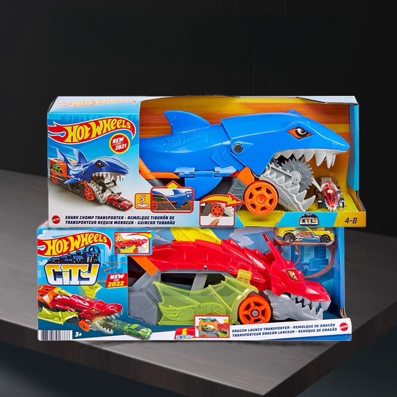 Hot Wheels Car Track Sets - Wind und Feuer Rad Stadt Hunger
