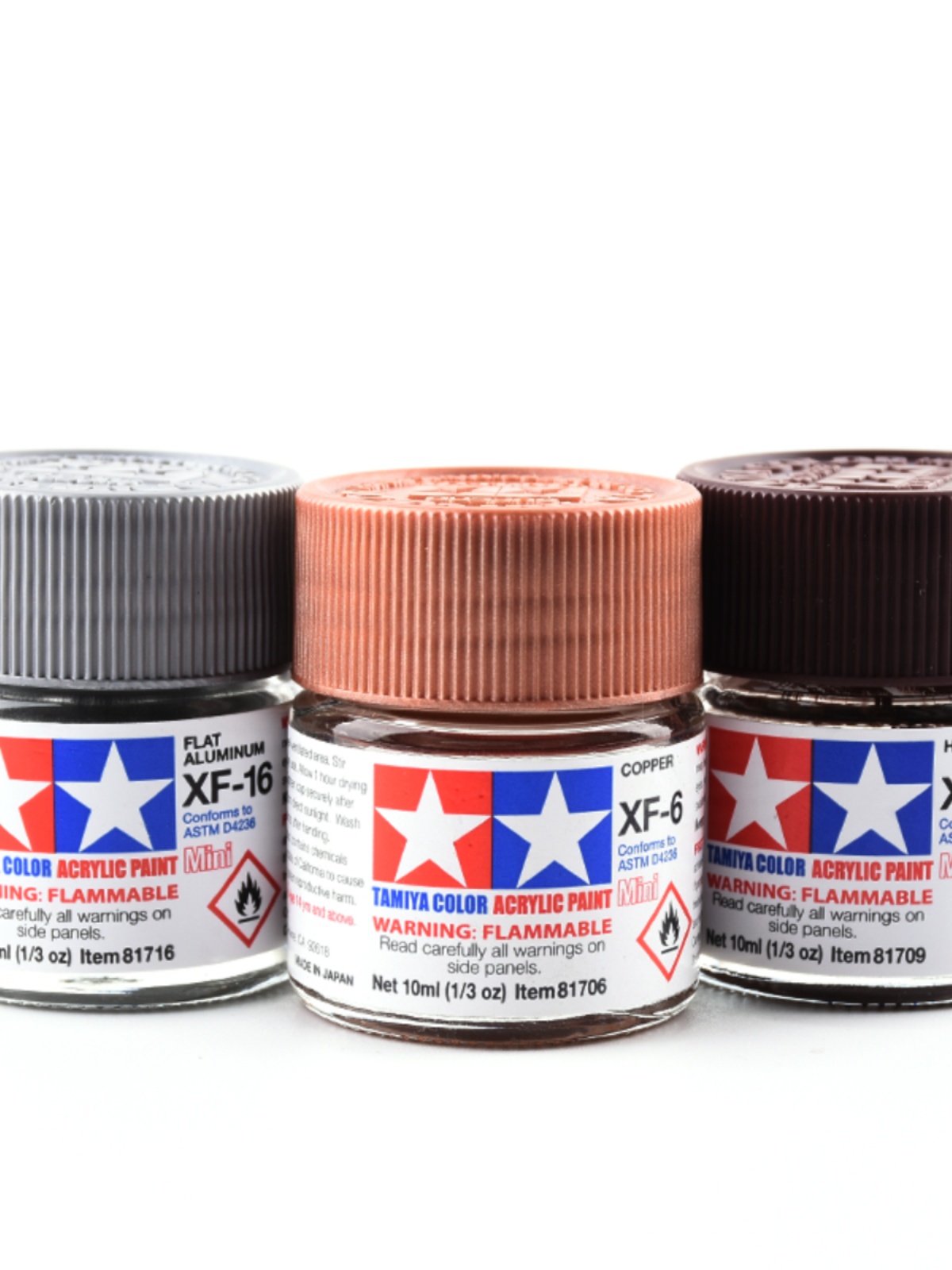 Tamiya Model Paint Set - Tamiya acrylfarbe XF25-XF68 flach/matt farben 10ml