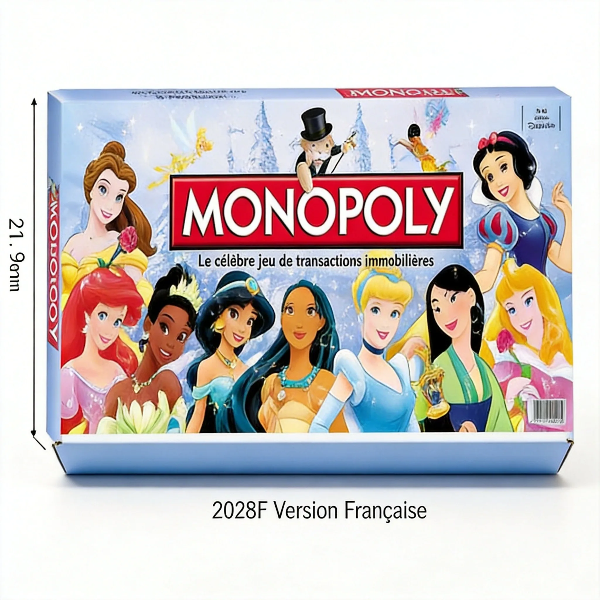 Hasbro Game Monopoly - MONOPOLY Prinzessinnen Disney Exklusives Exquisites Kunstwerk