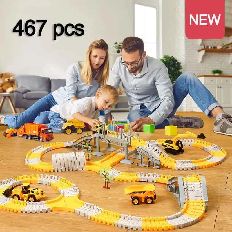 Hot Wheels Car Track Sets - 137-467 stücke Kinder Elektrische Track Spielzeug