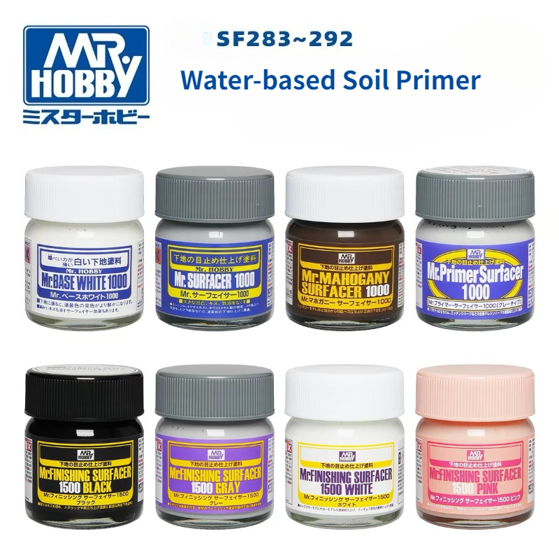 Tamiya Model Paint Set - Mr.Hobby Wasserbasierter Primer SF283-290 40ml Modellfüll-