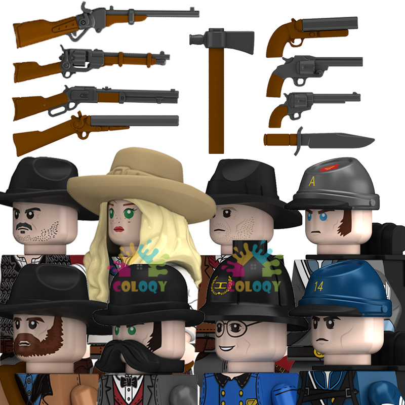 Lego Minifigure Holder - Kinder Spielzeug Cowboy Bausteine Sadie Morgan