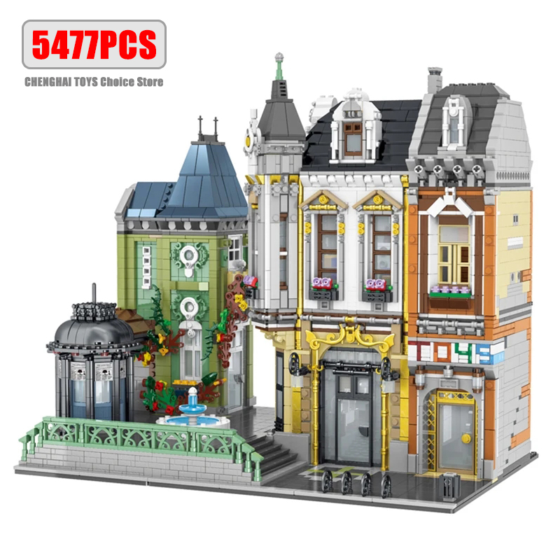 Lego Set Creator - 5477 stücke drängen Straßen ansicht setzt