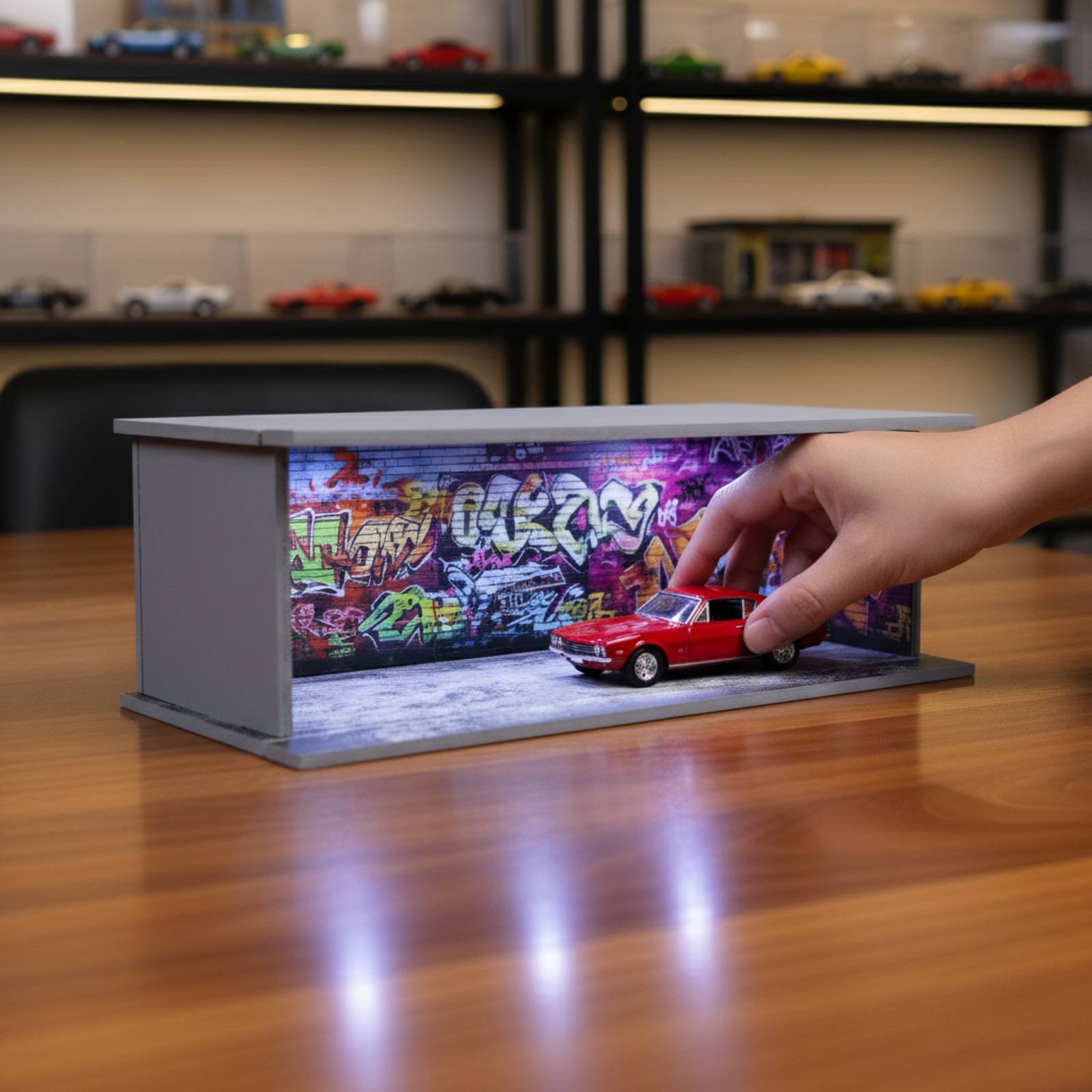 Graffiti Parkgaragen-Modell al – Display Case Acrylic Bewertung und Preis