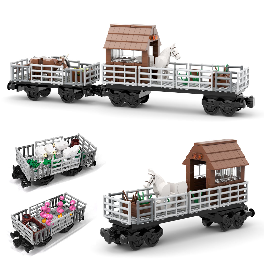 MOC Zug Tiertransportfahrzeug  – Lego Set Creator Bewertung und Preis