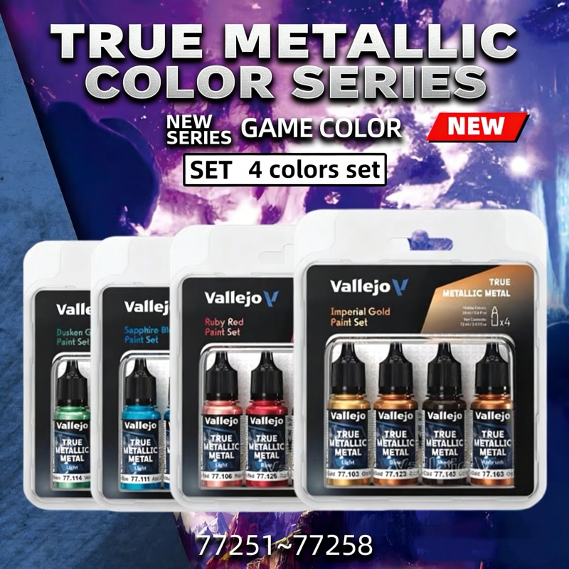 Vallejo Game Color True Metall – Tamiya Model Paint Set Bewertung und Preis