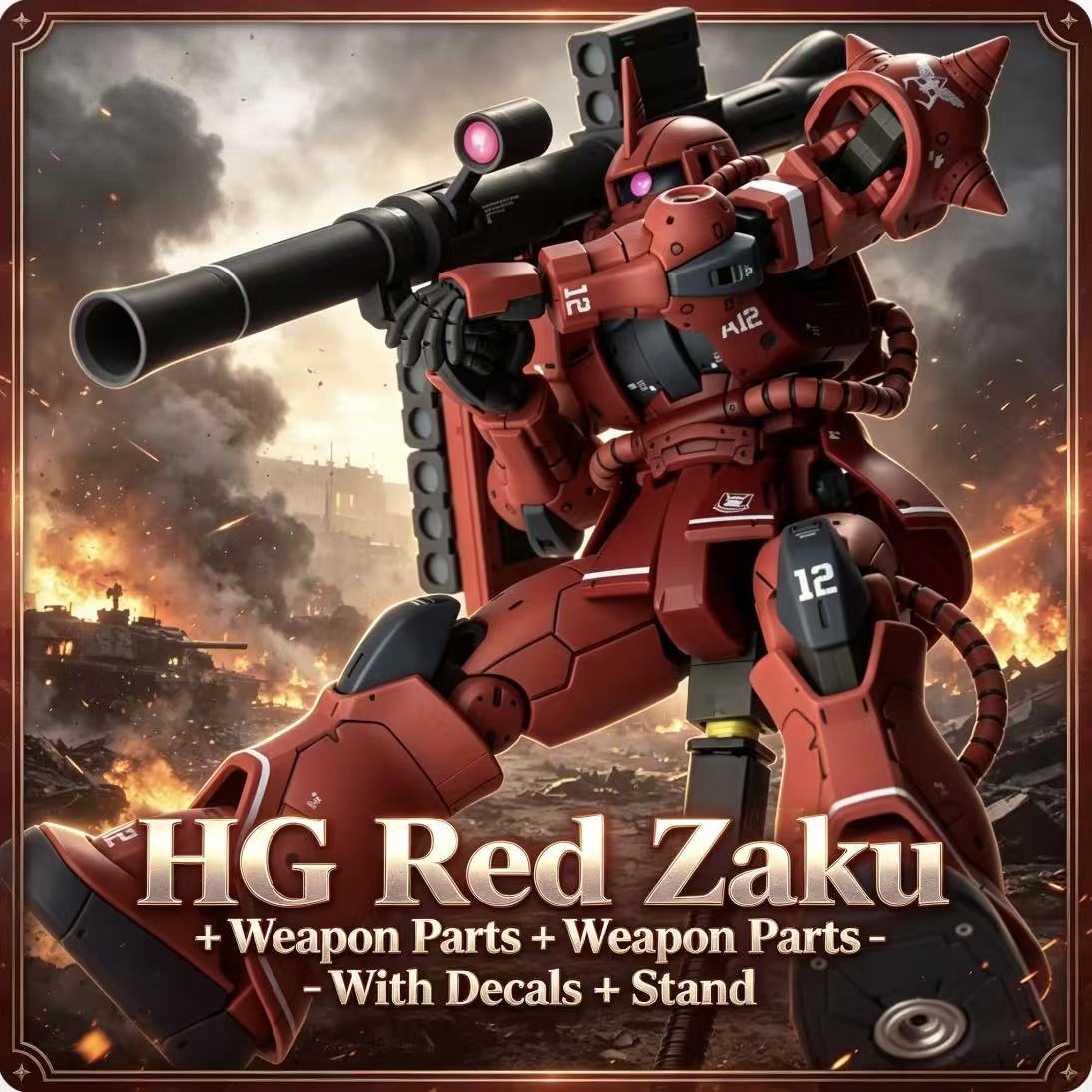024HG Char's Custom Old Type R – Bandai Model Gundam Hg Bewertung und Preis